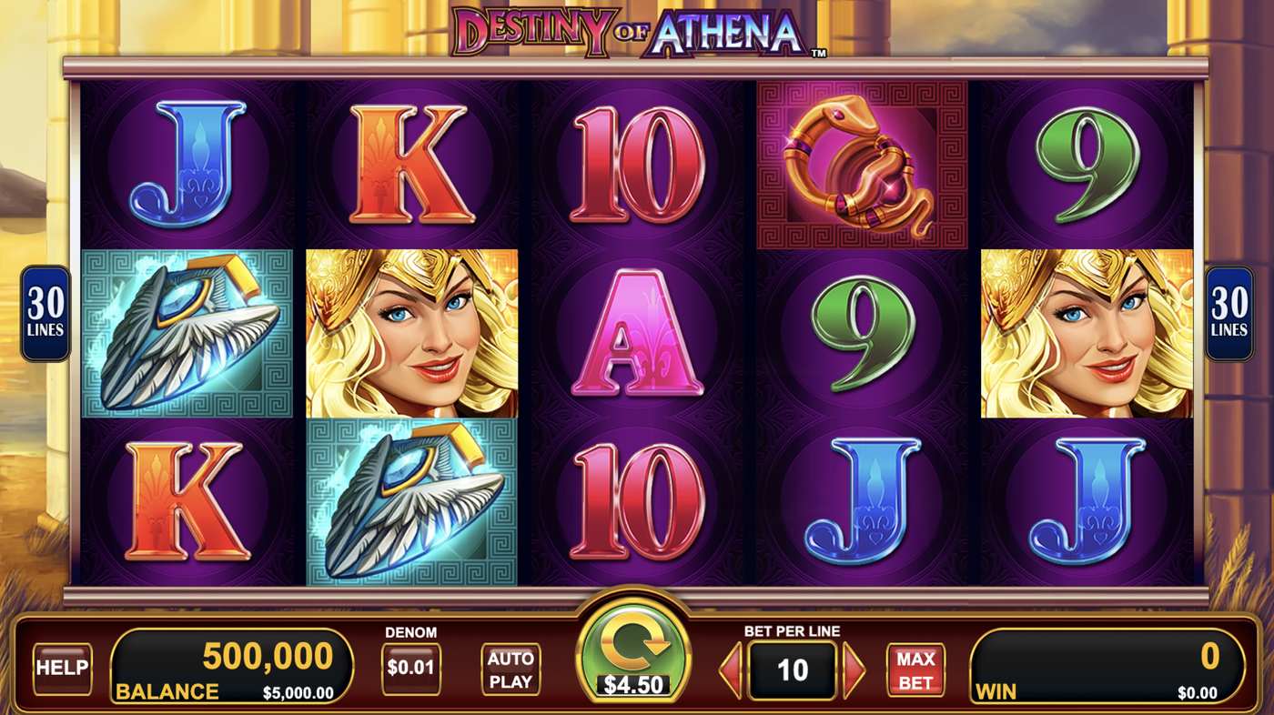 Destiny of Athena: image of main menu