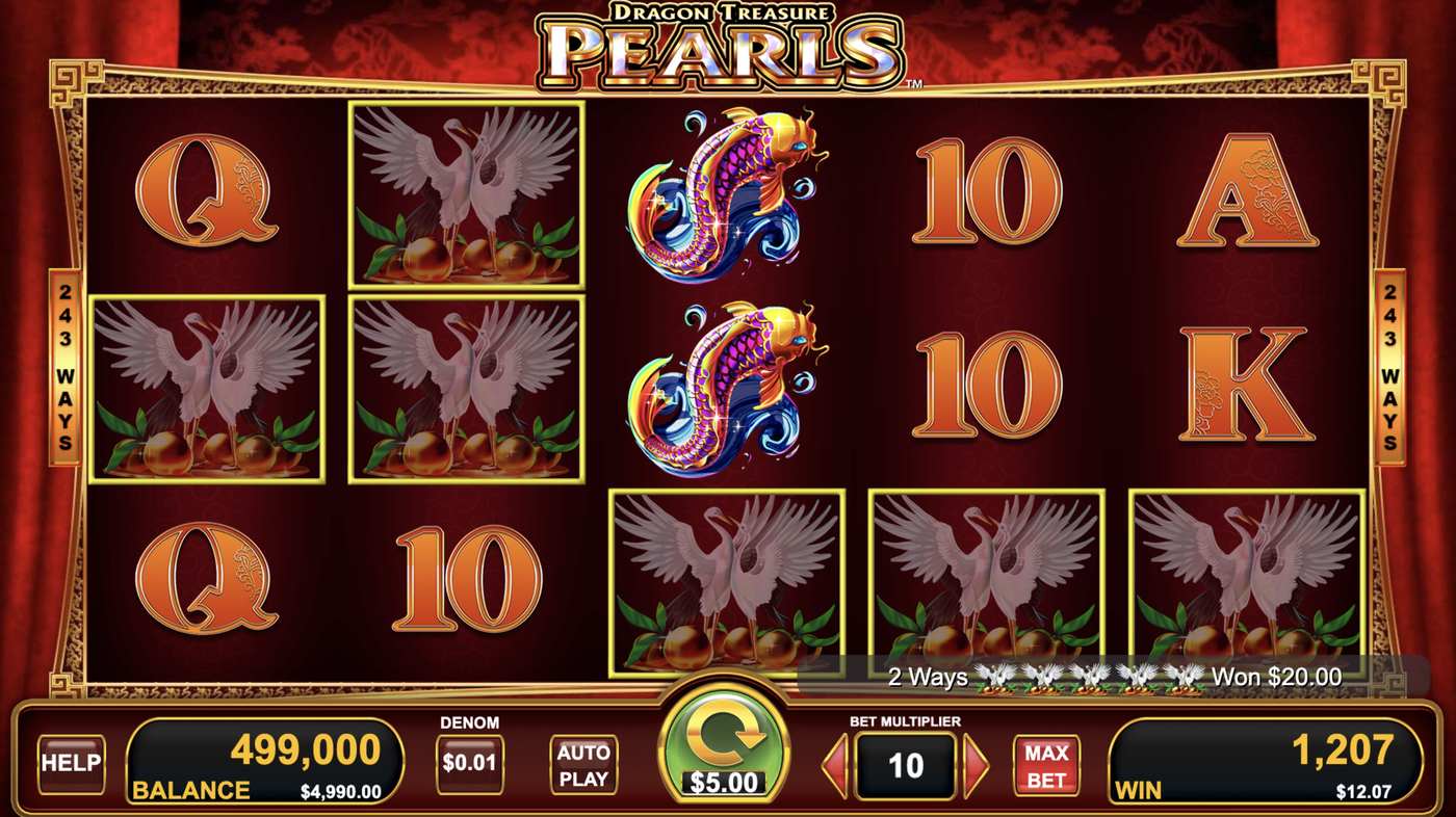 Dragon Treasure Pearls: image of winning