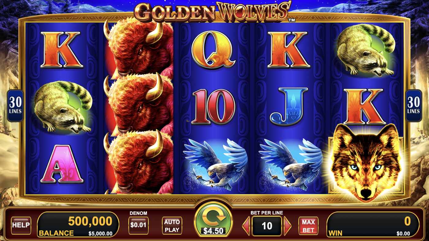 Golden Wolves: image of main menu