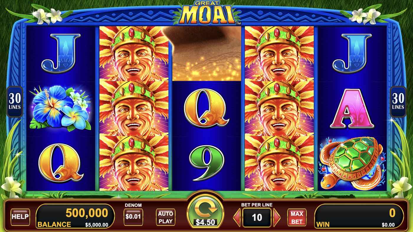 Great Moai: image of main menu