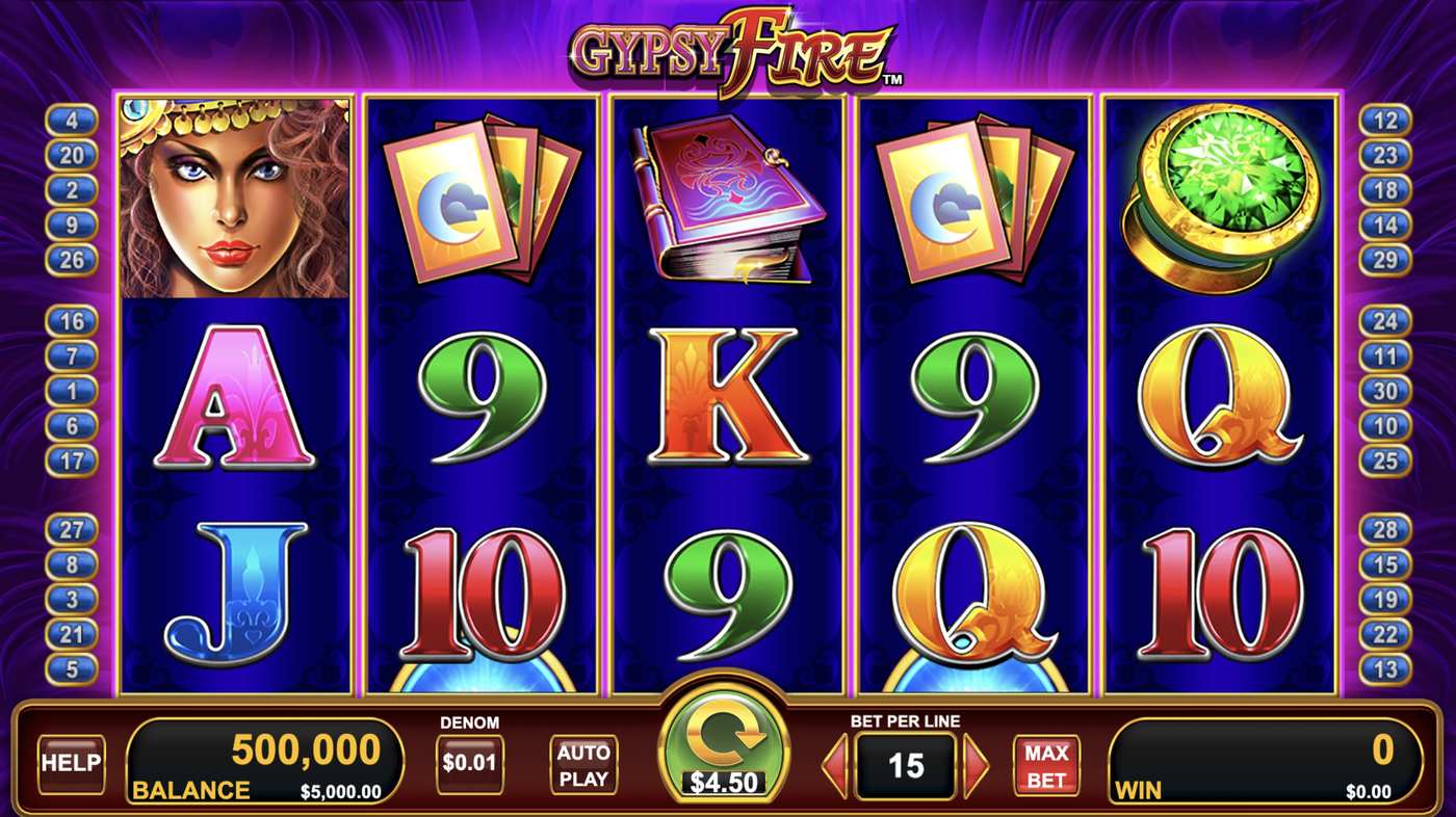Gypsy Fire: image of main menu