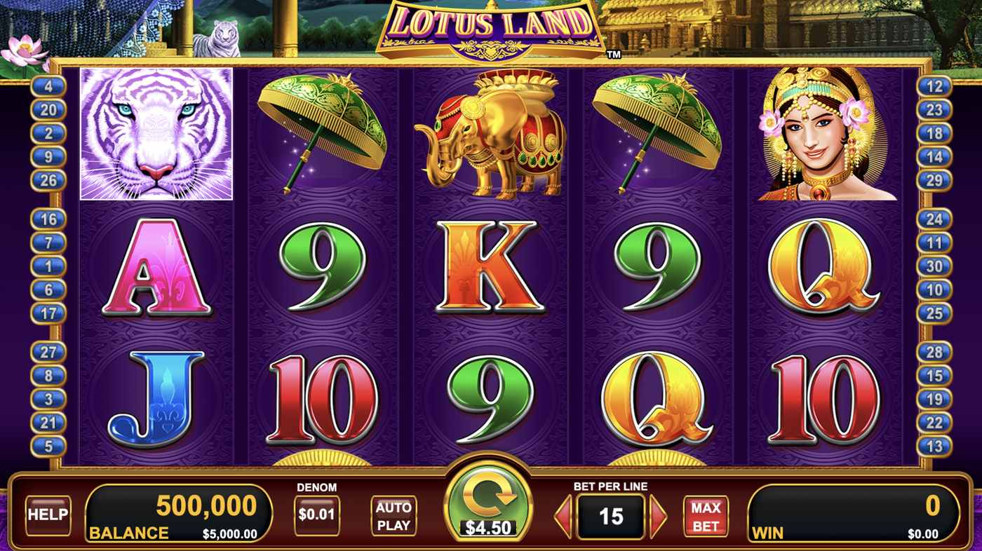 Lotus Land: image of main menu