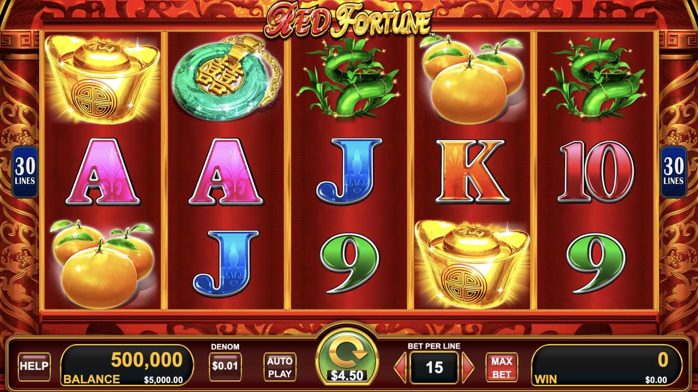 Red Fortune: image of main menu