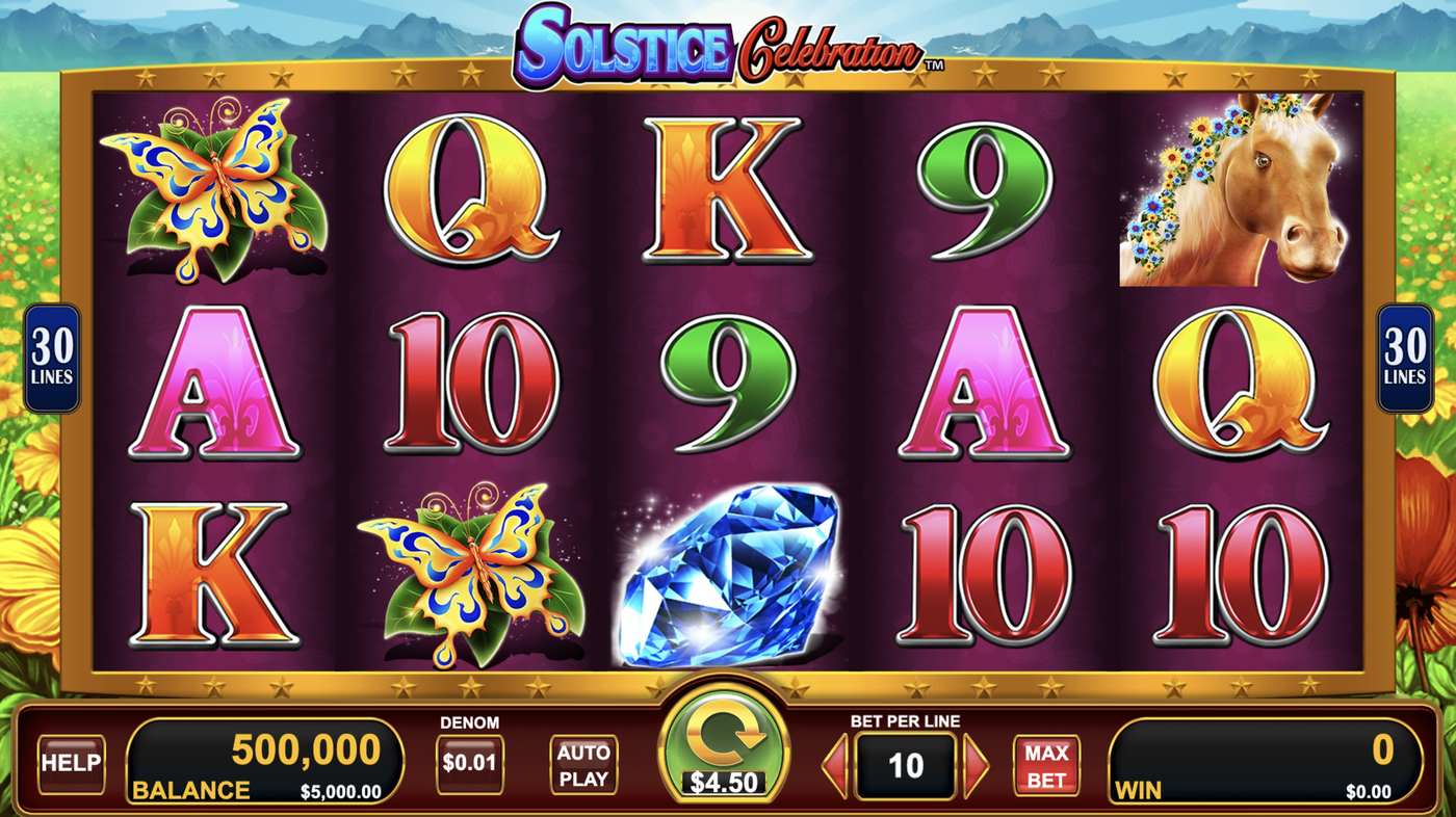 Solstice Celebration: image of main menu