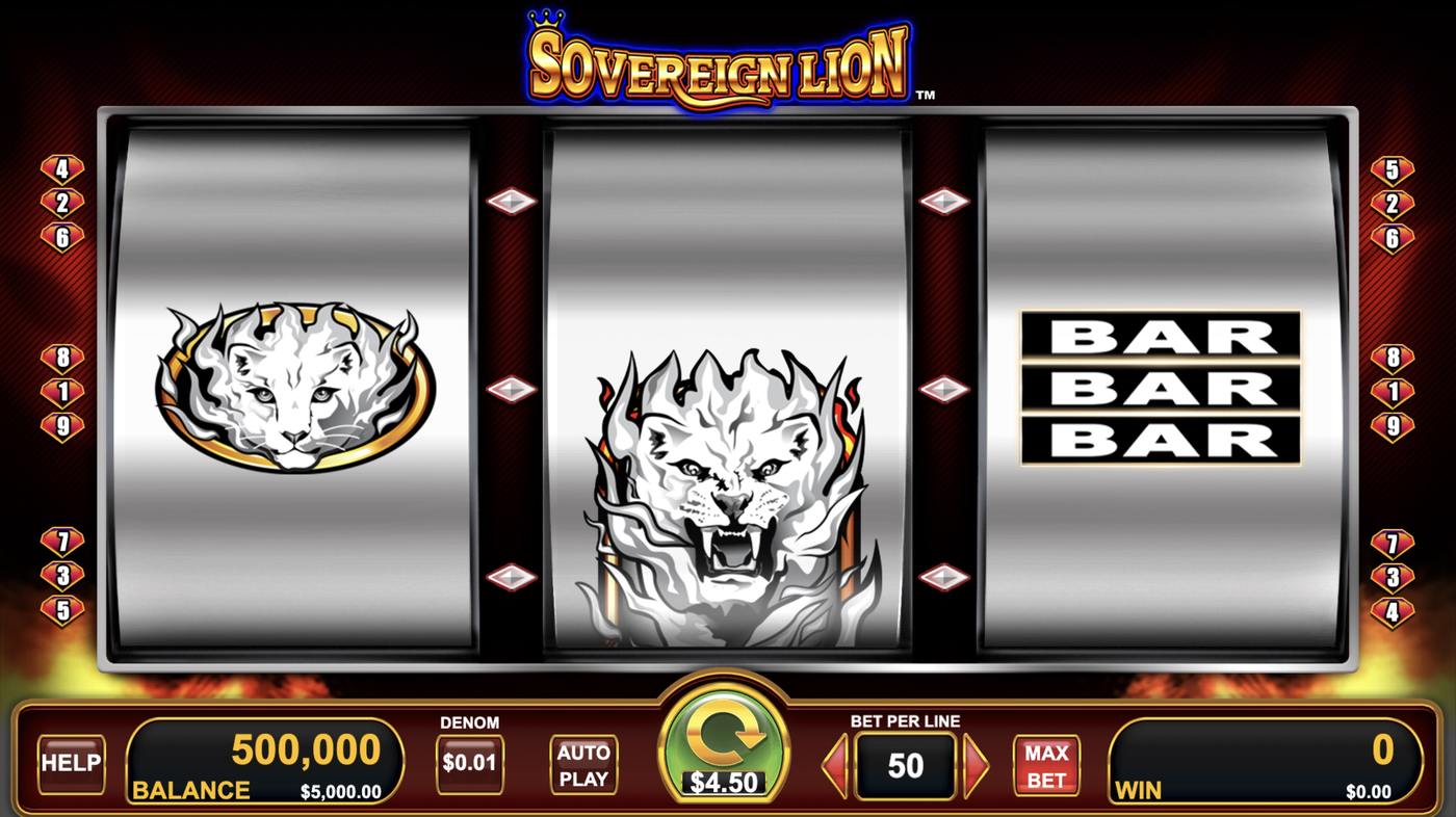 Sovereign Lion: image of main menu