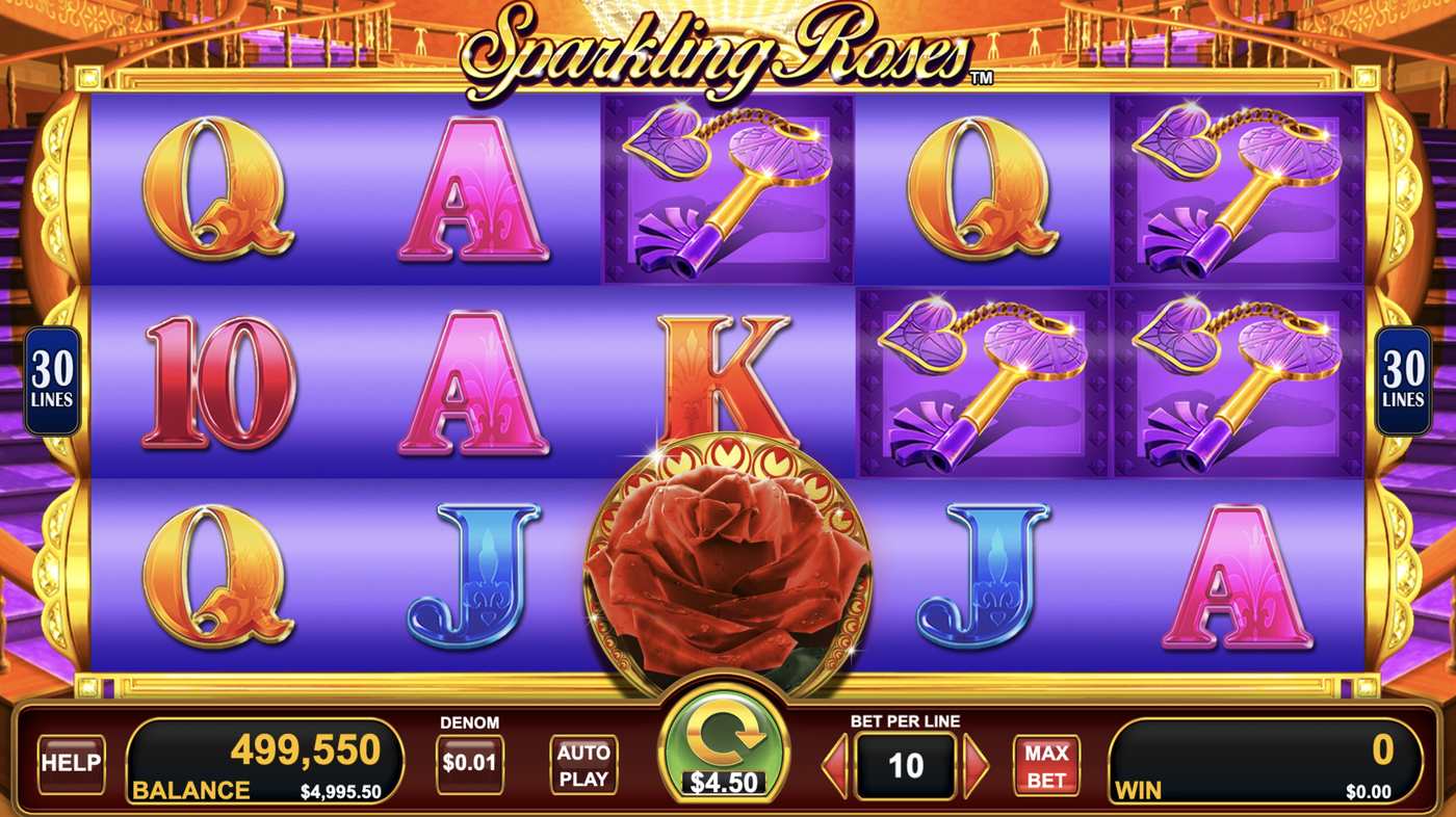 Sparkling Roses: image of main menu