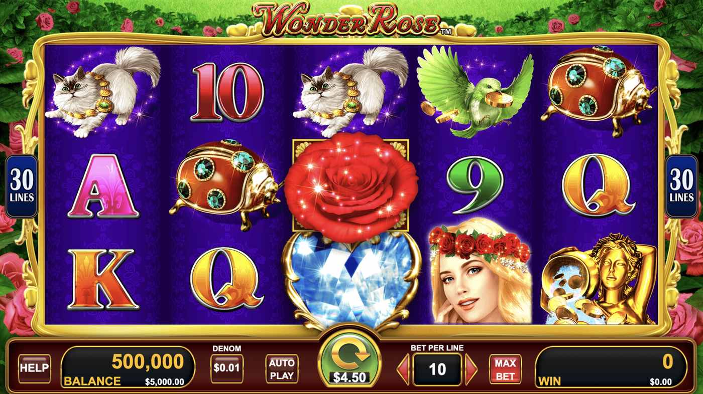 Wonder Rose: image of main menu