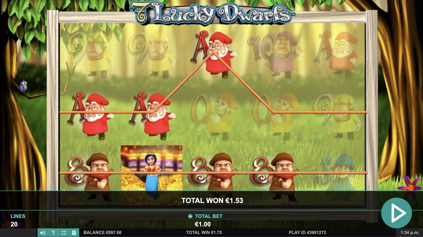 7 Lucky Dwarfs: image of winning