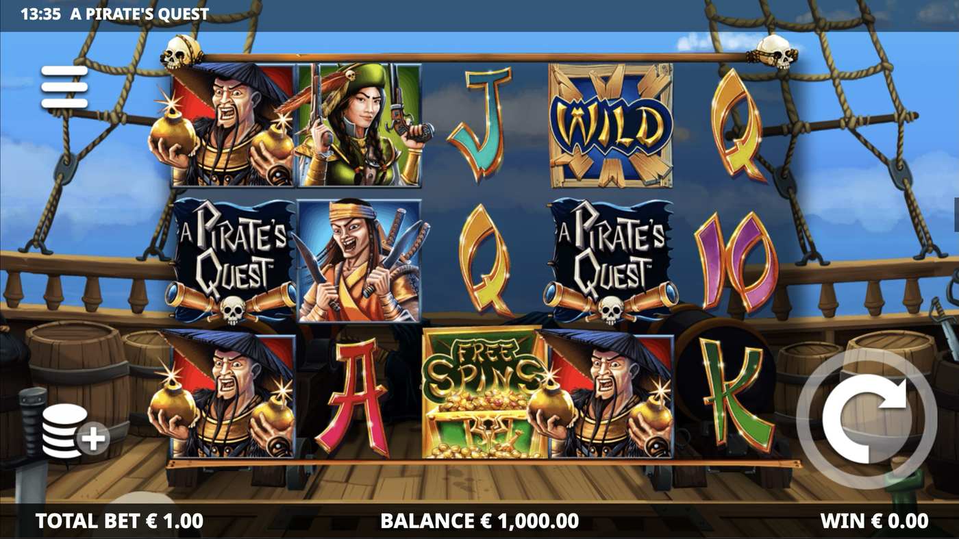 A Pirates Quest: image of main menu