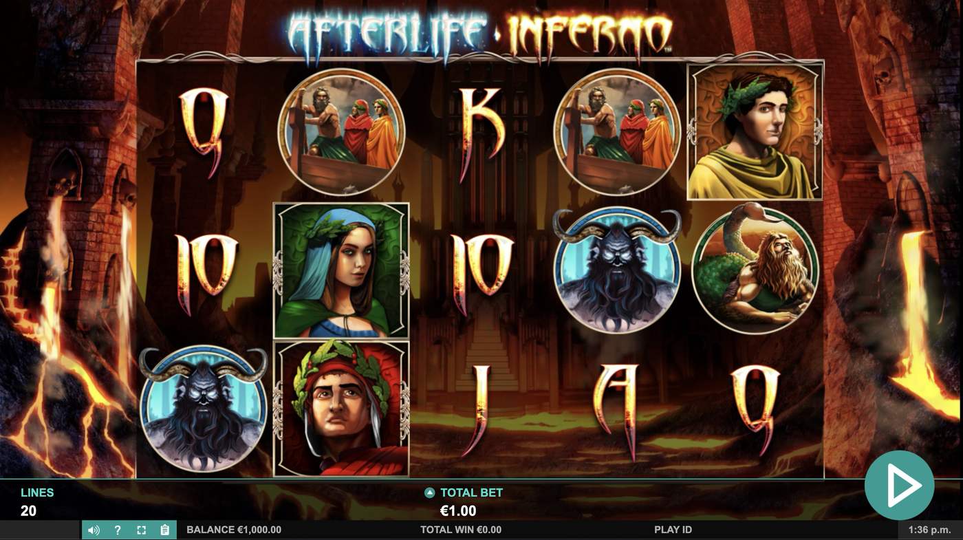 Afterlife Inferno: image of main menu