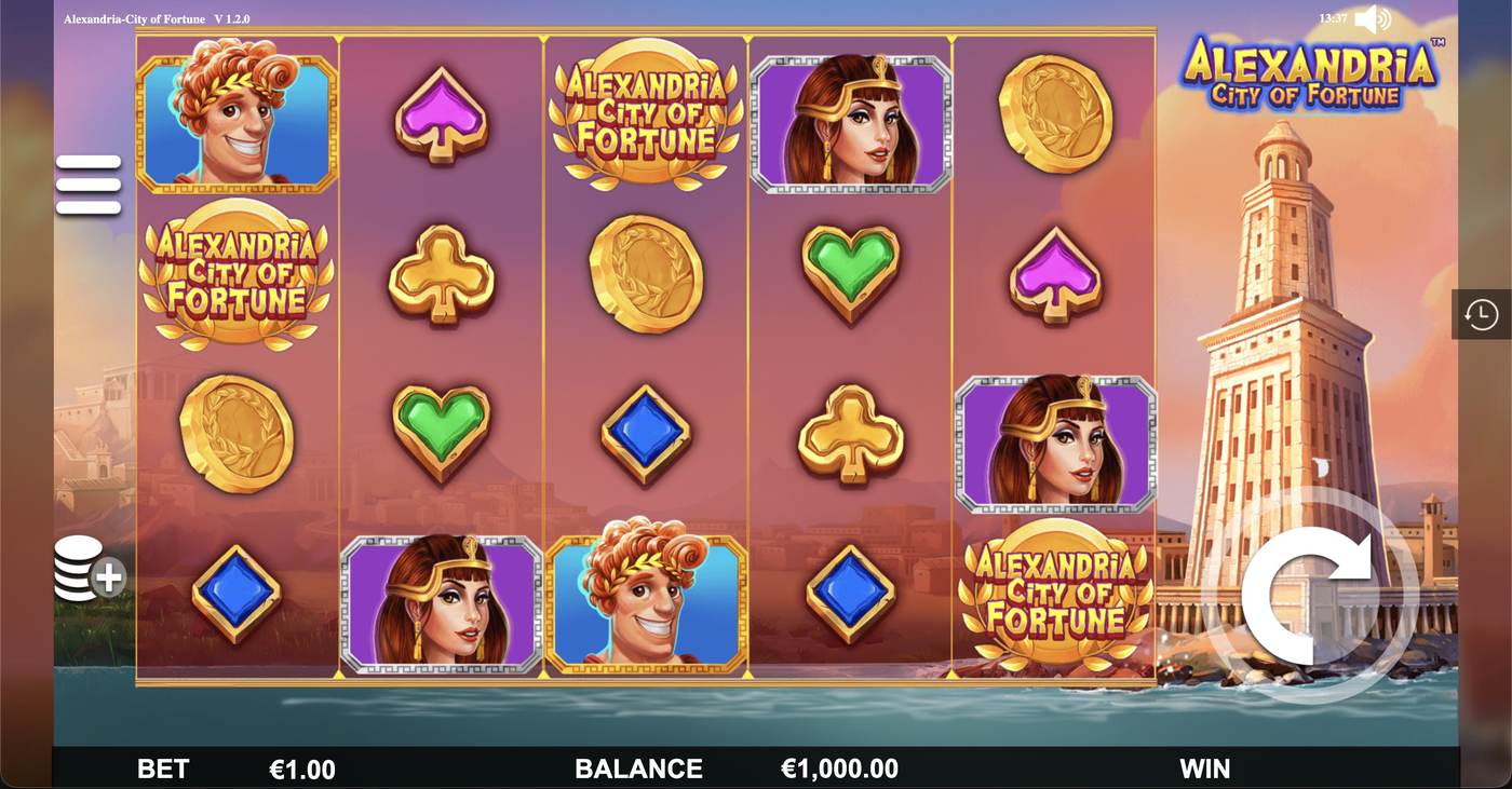 Alexandria City Of Fortune: image of main menu