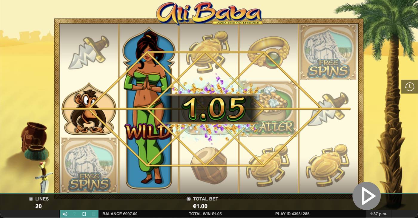 AliBaba and the 40 Thieves: image of winning