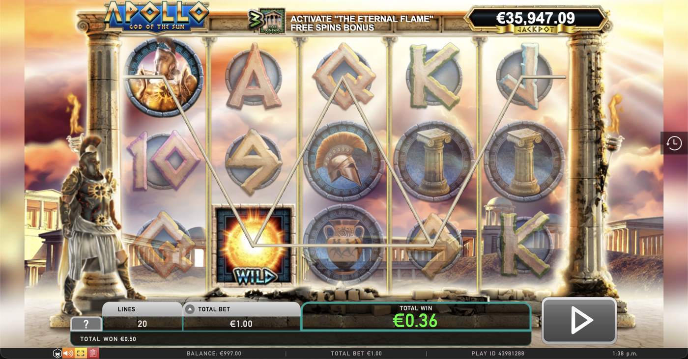 Apollo God of the Sun: image of winning