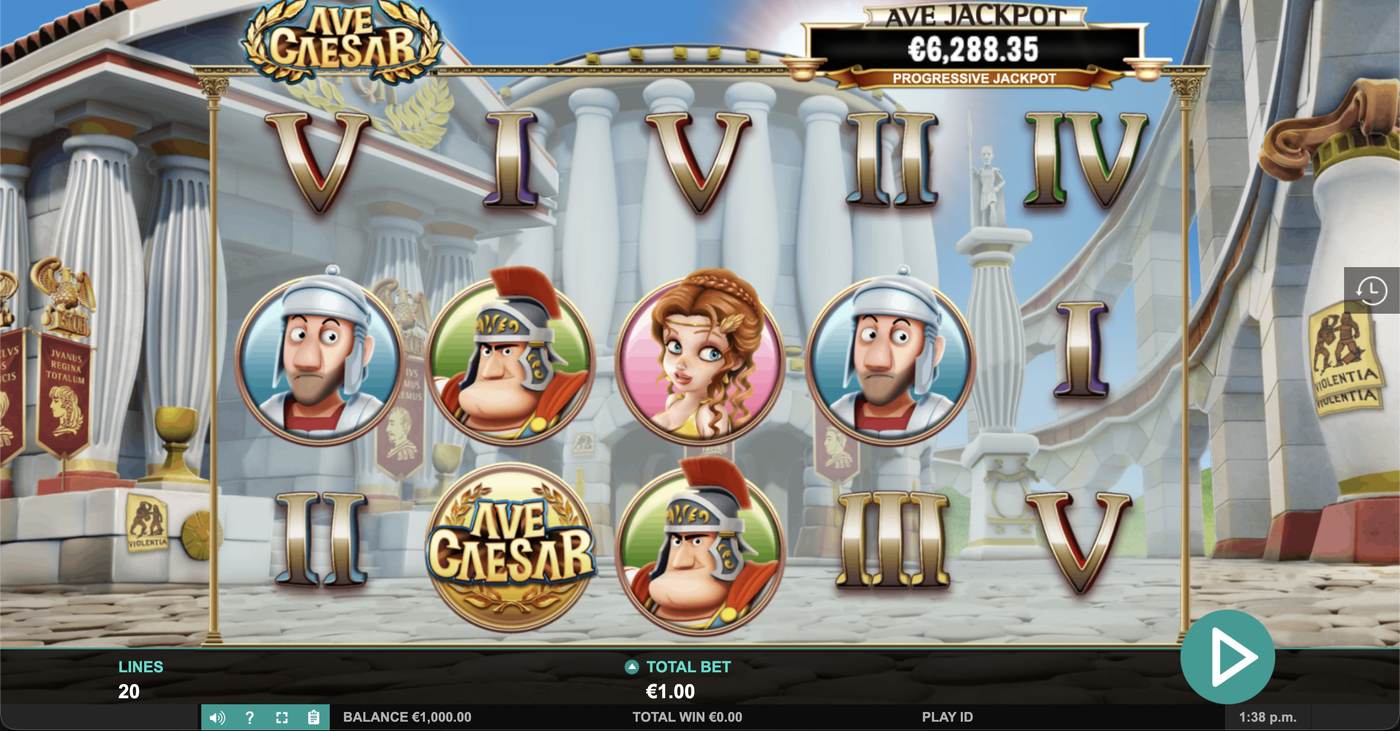 Ave Caesar: image of main menu
