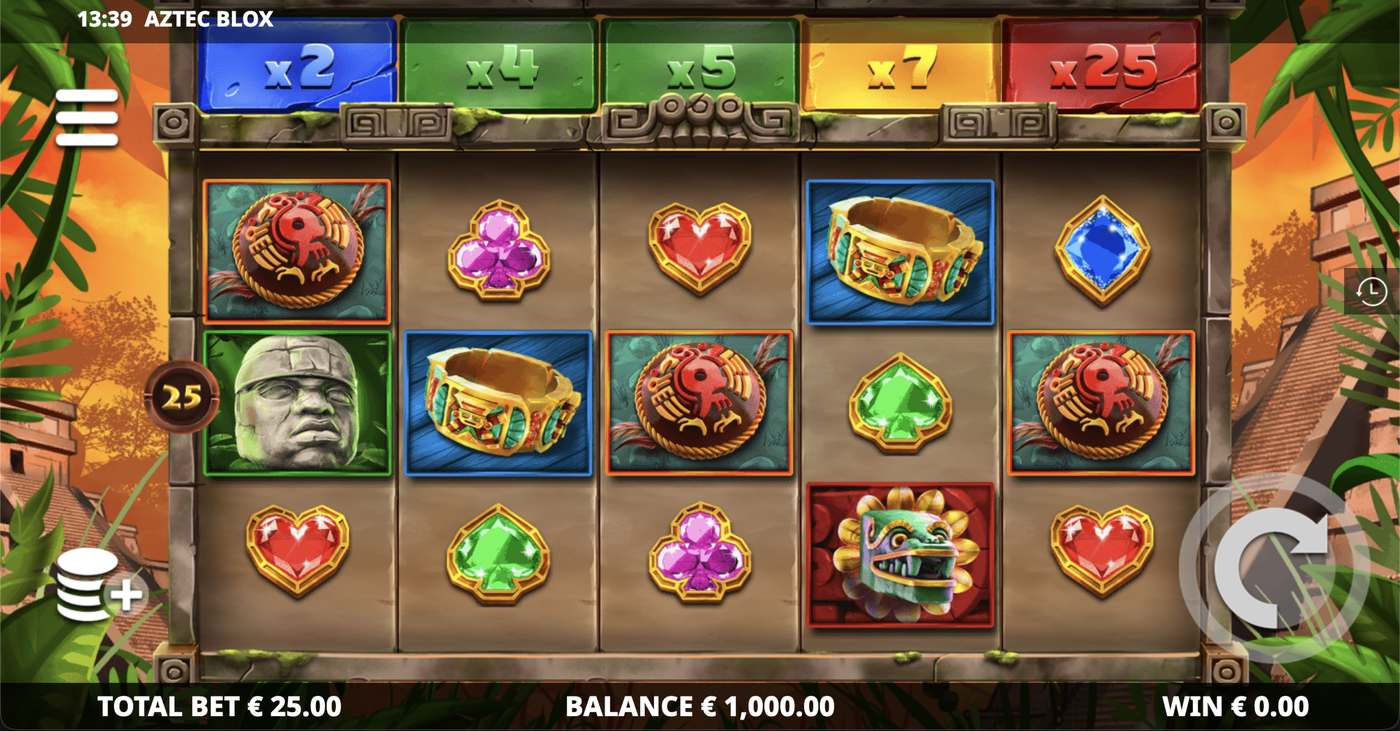 Aztec Blox: image of main menu