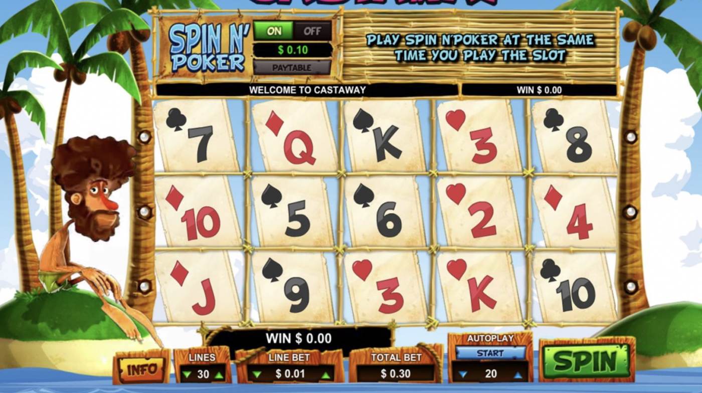 Castaway: image of main menu