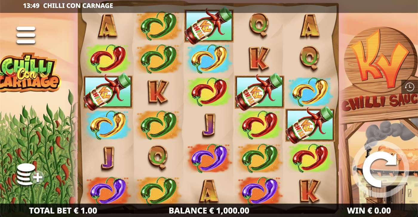 Chilli Con Carnage: image of main menu