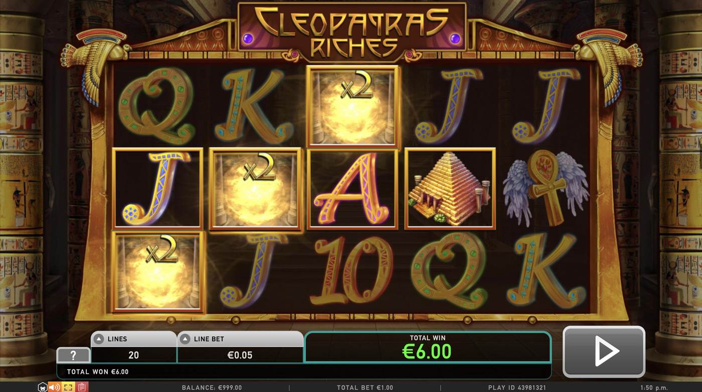 Cleopatras Riches: image of winning