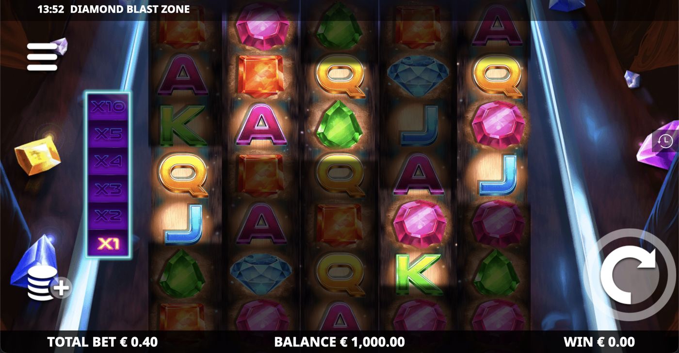 Diamond Blast Zone: image of main menu