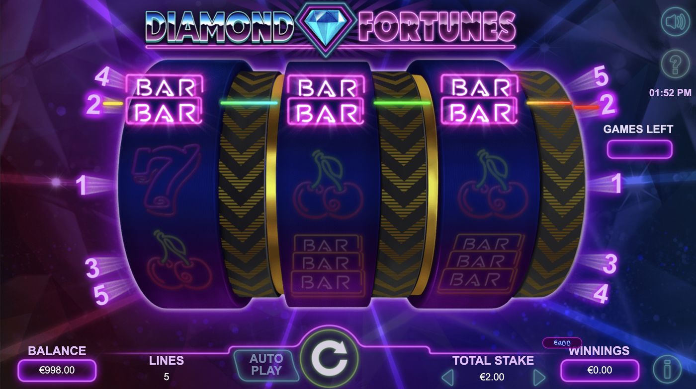 Diamond Fortunes: image of winning