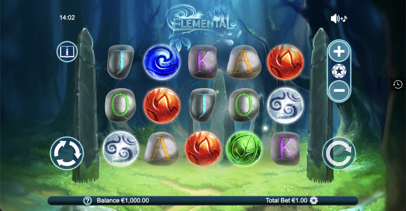 Elemental: image of main menu