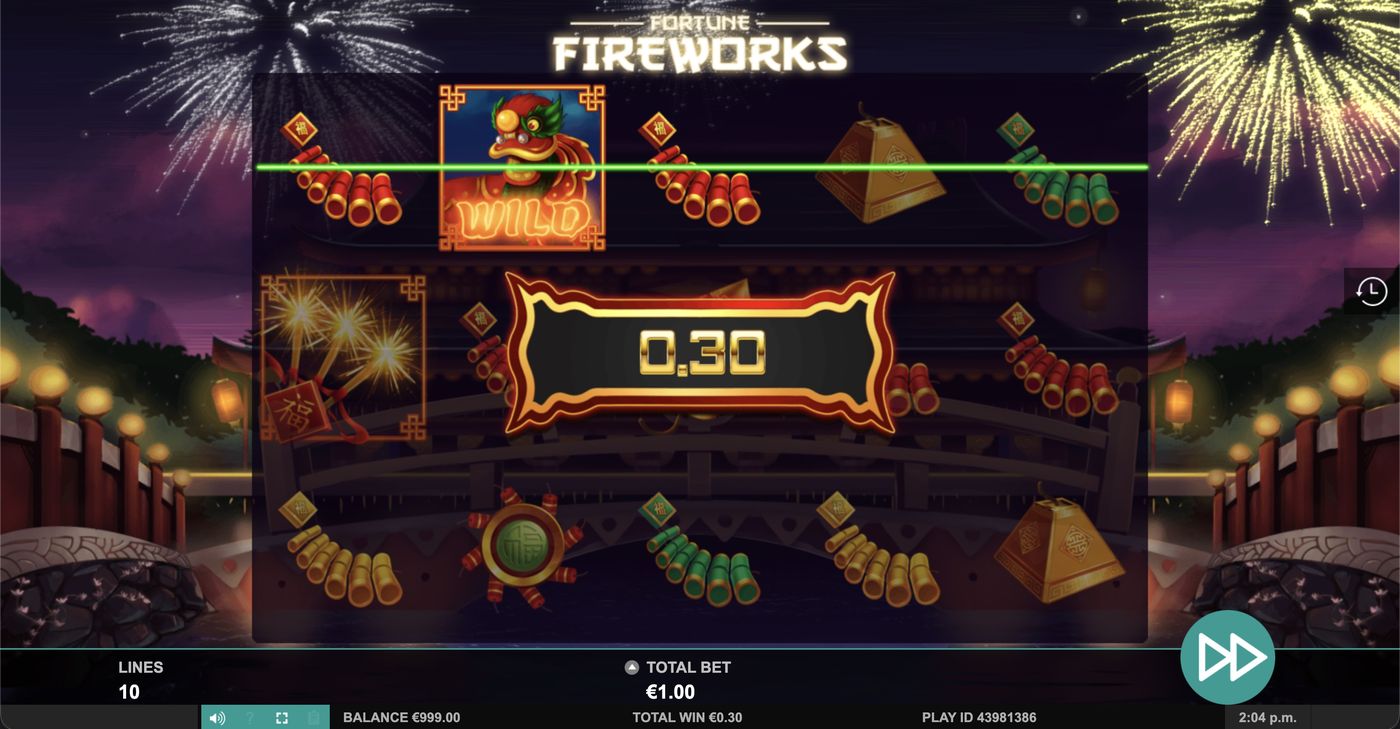 Fortune Fireworks: image of winning