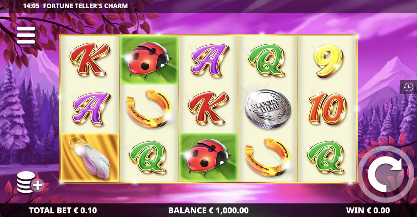 Fortune Tellers Charm: image of main menu