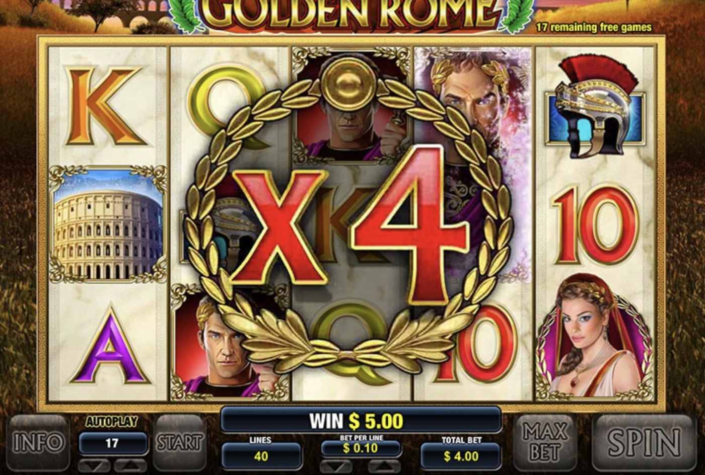 Golden Rome: image of winning