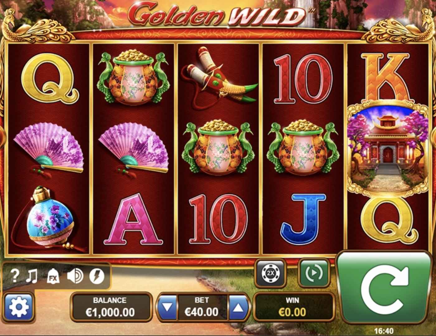 Golden Wild: image of main menu