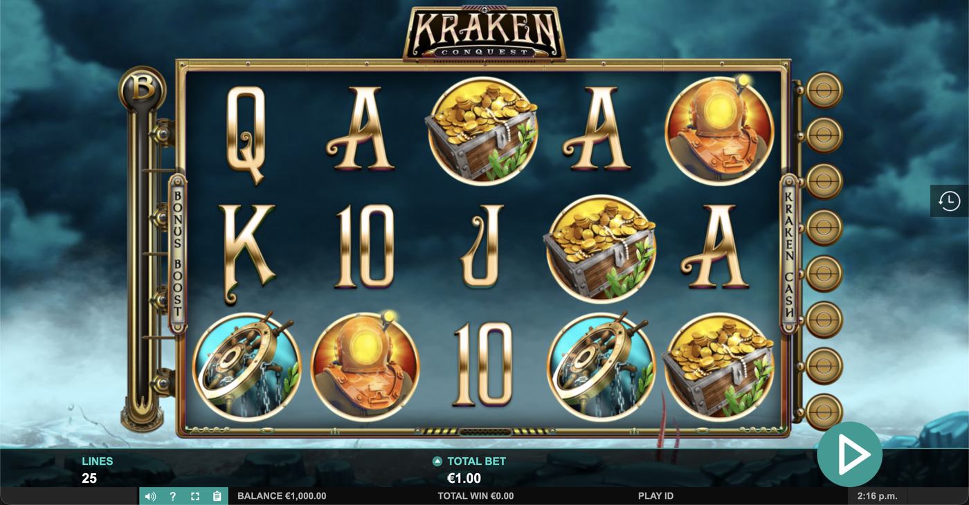 Kraken Conquest: image of main menu
