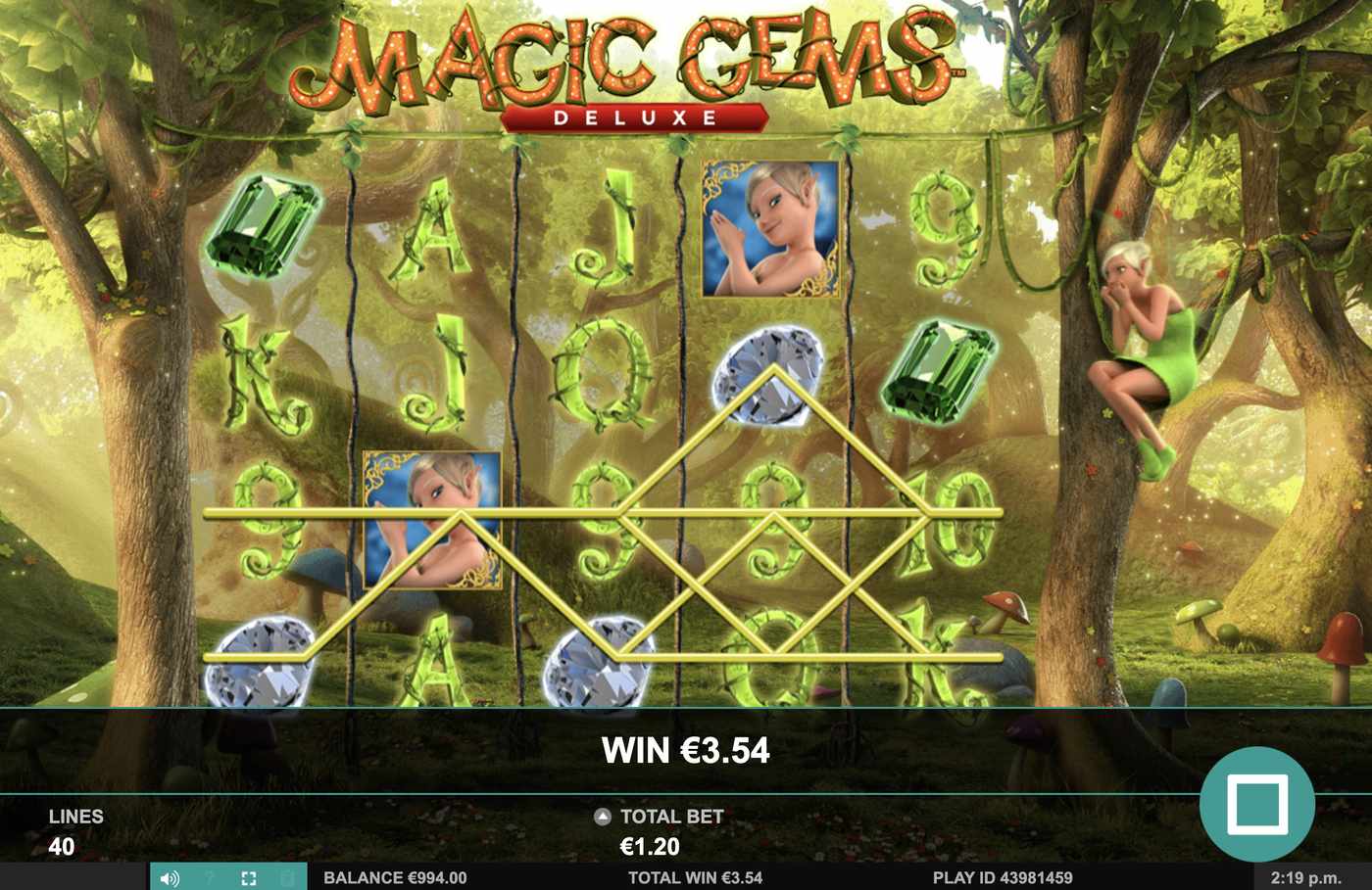 Magic Gems Deluxe: image of winning