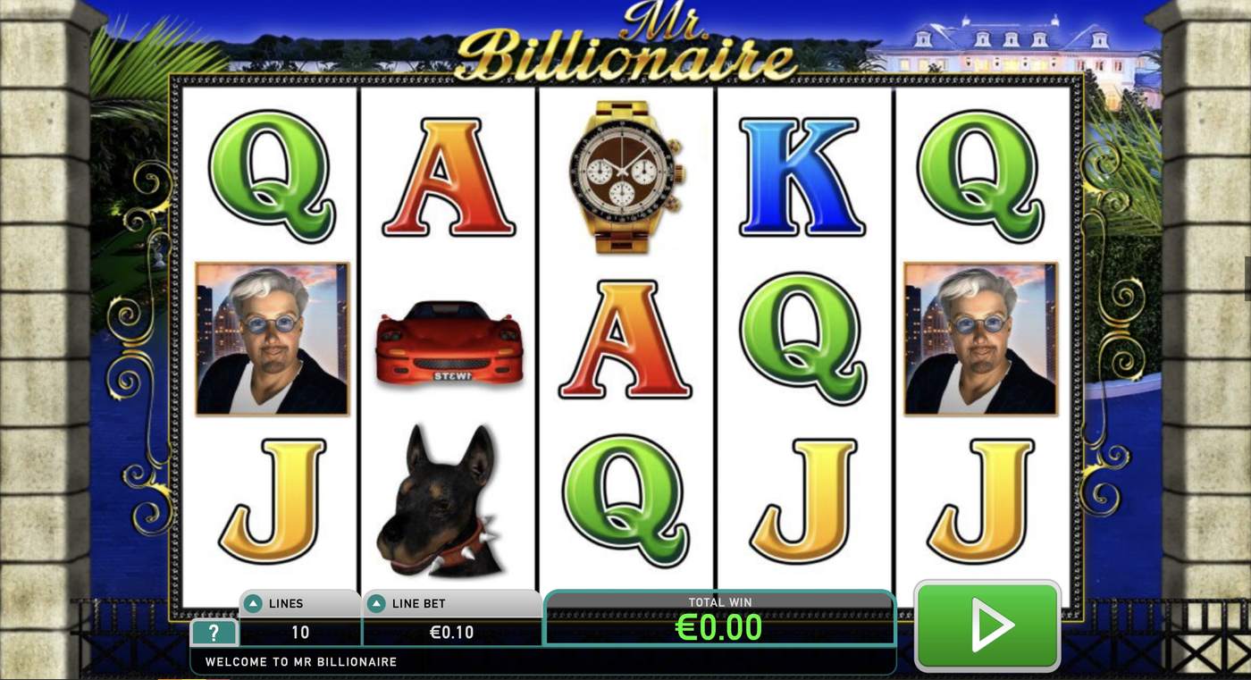 Mr. Billionaire: image of main menu