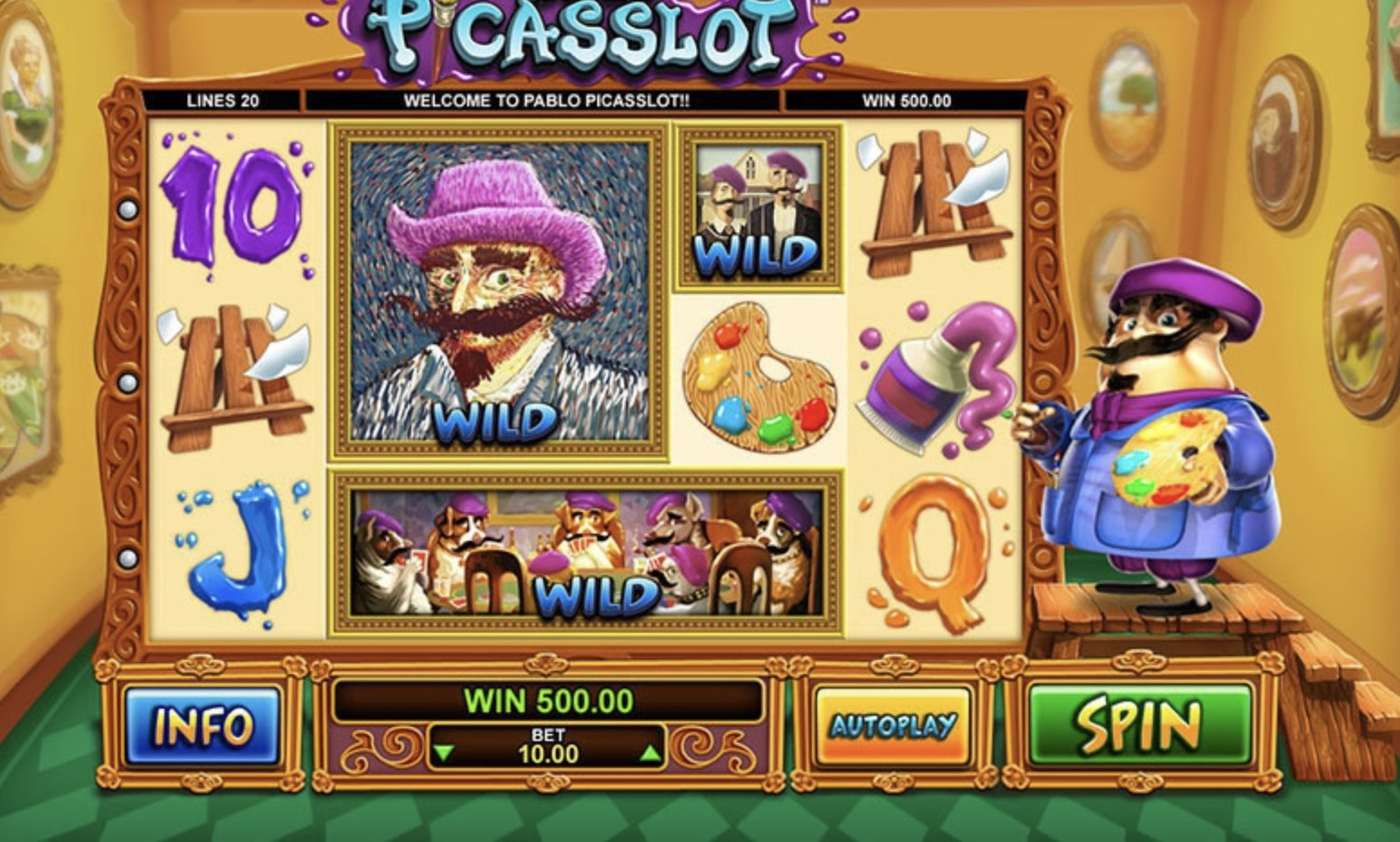 Pablo Picasslot: image of main menu