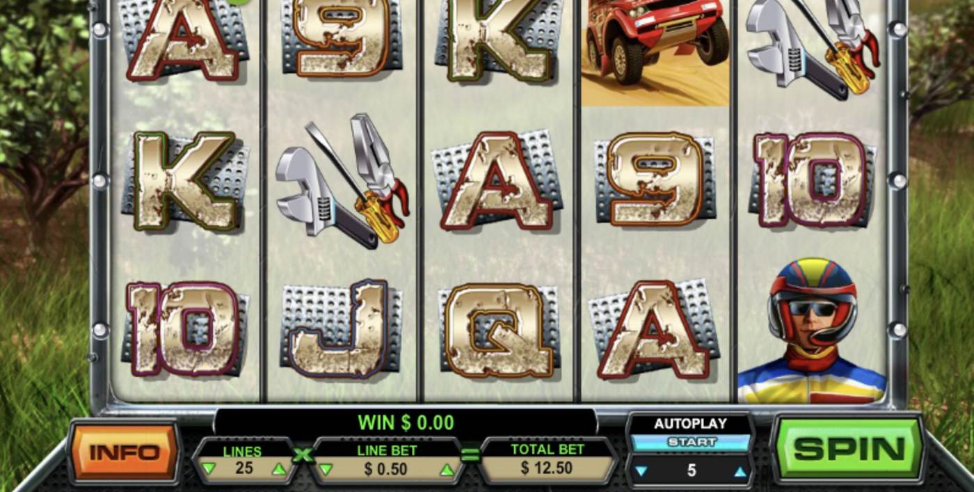 Rally: image of main menu