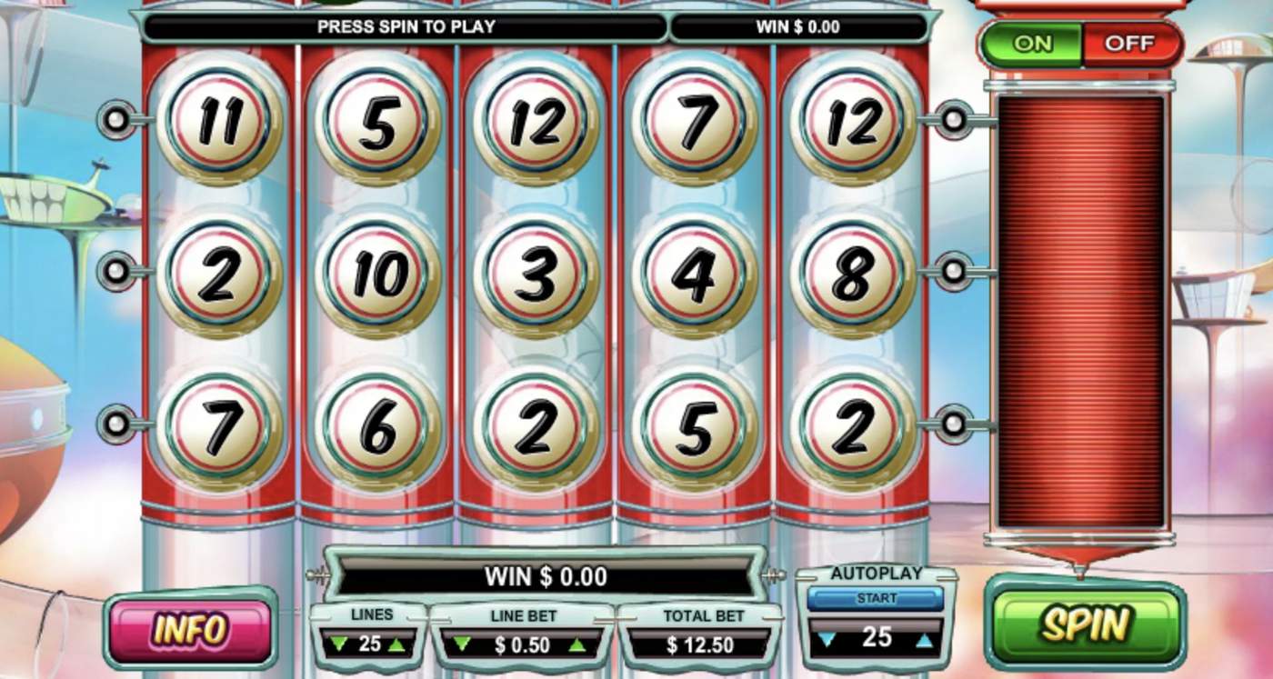 Reely Bingo: image of main menu