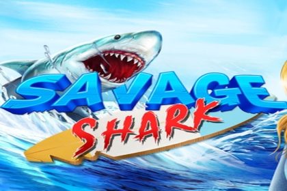 Savage Shark Online Slot Logo