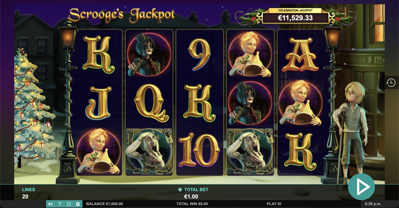 Scrooge's Jackpot: image of main menu