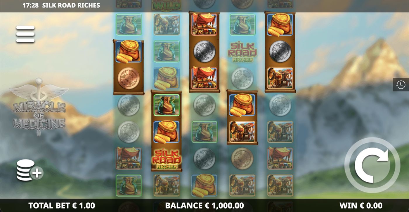 Silk Road Riches: image of main menu