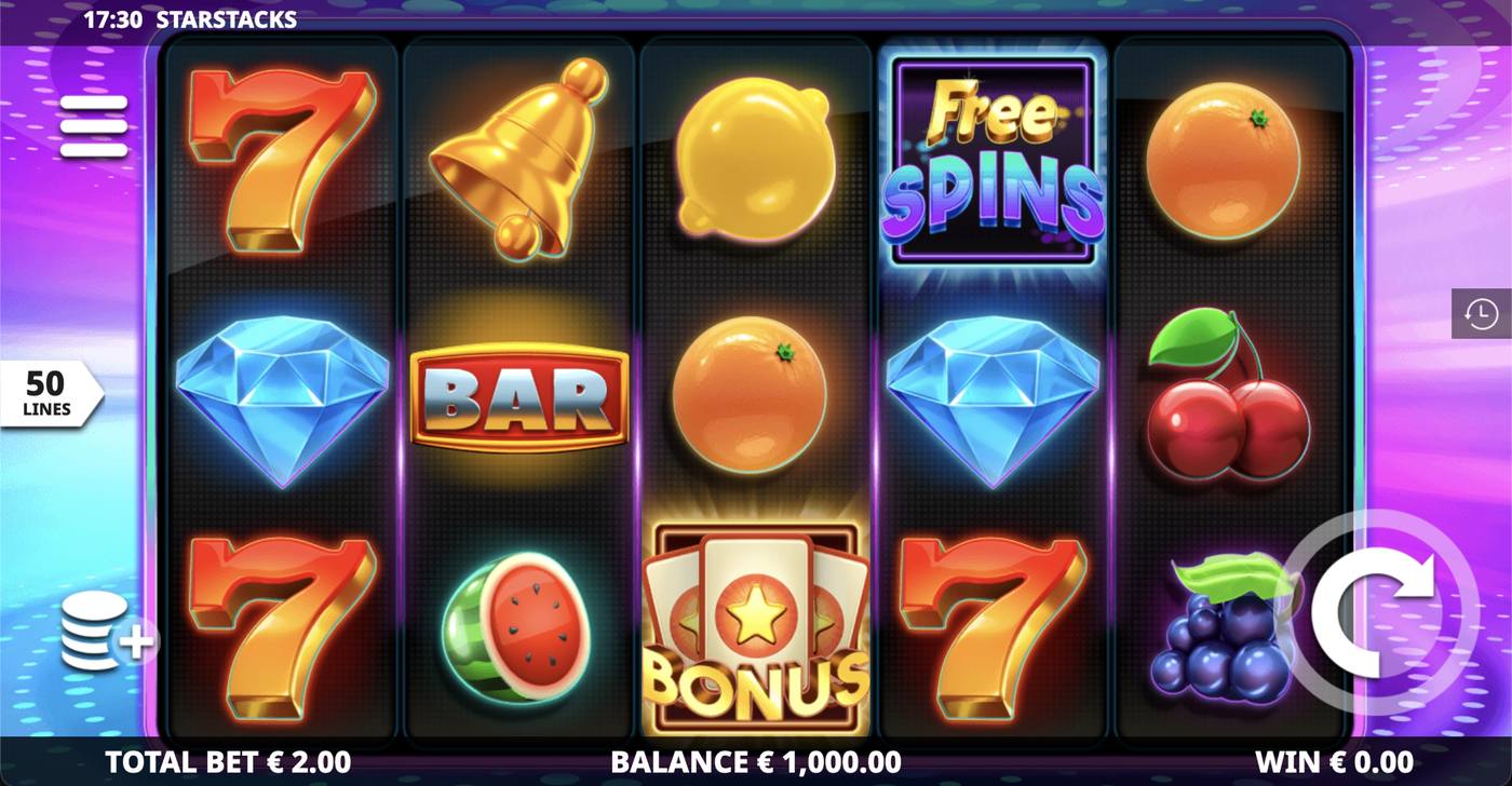 Starstacks: image of main menu