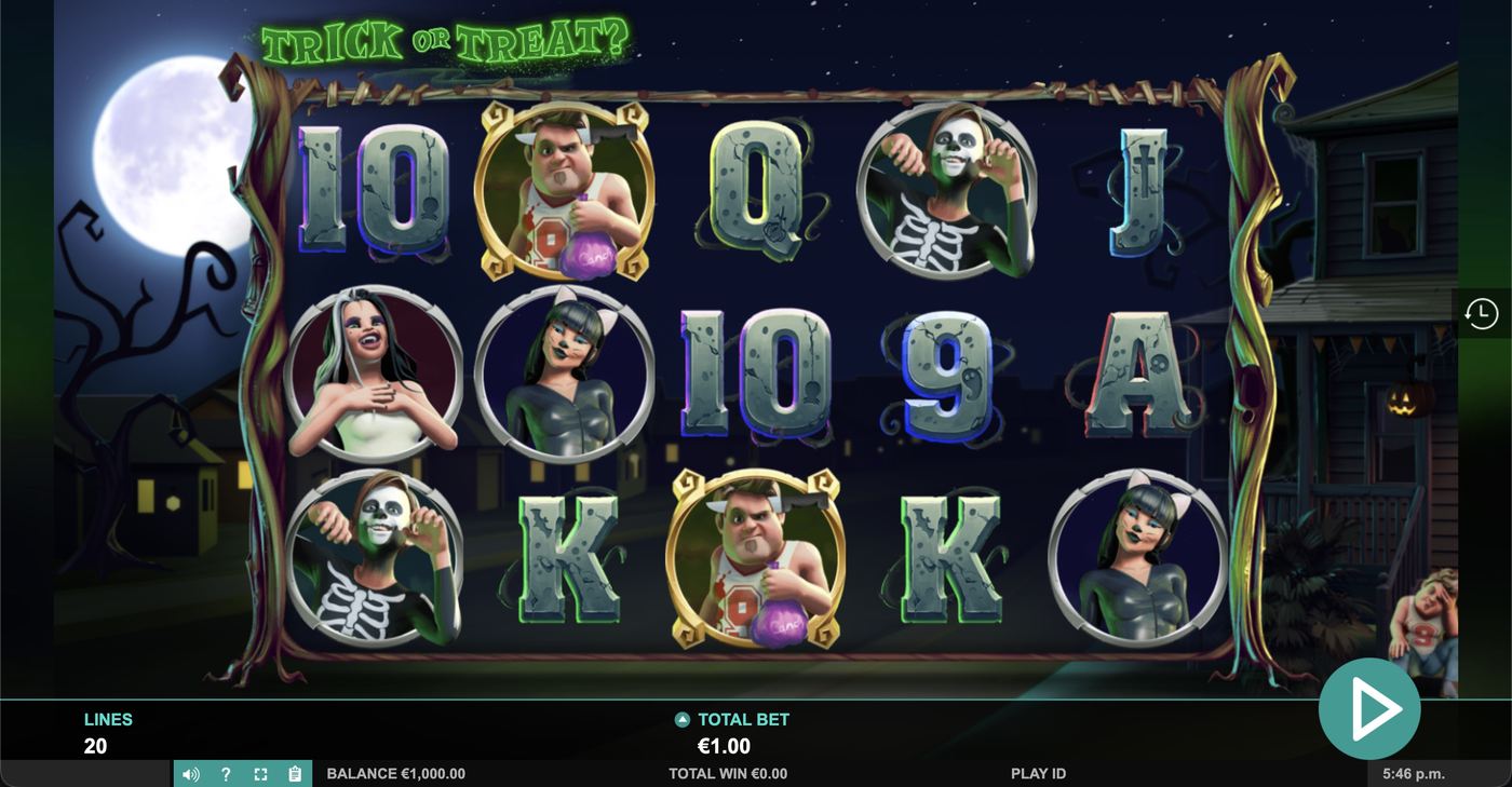 Trick or Treat: image of main menu