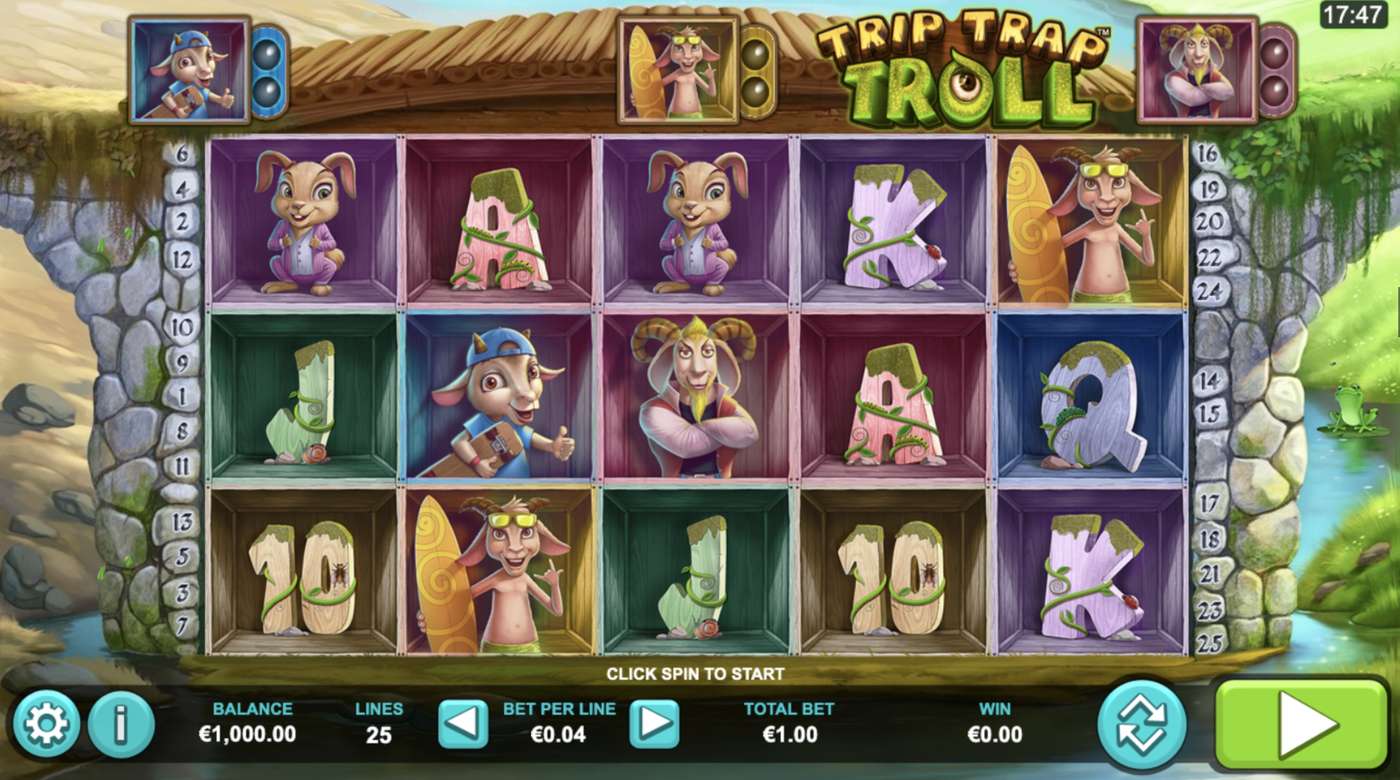Trip Trap Troll: image of main menu