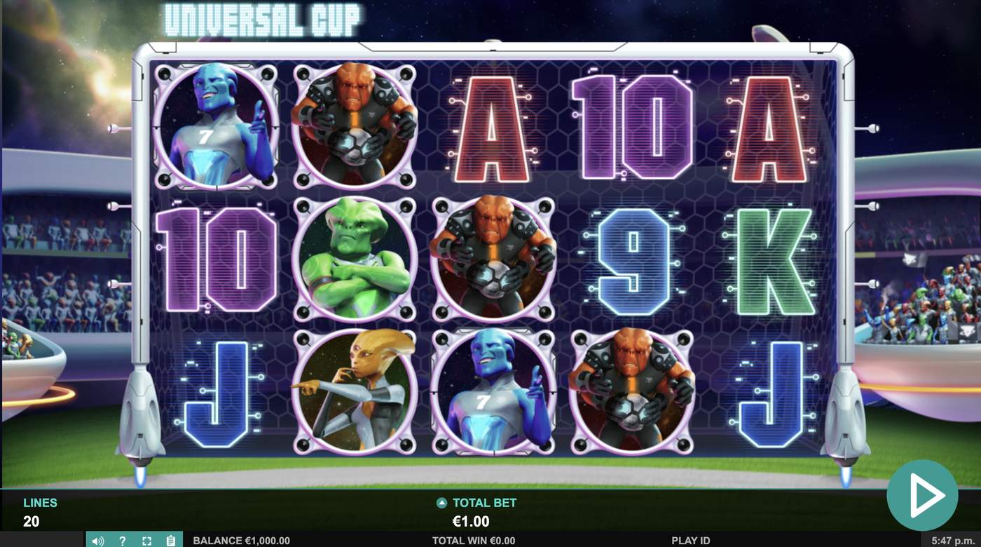 Universal Cup: image of main menu
