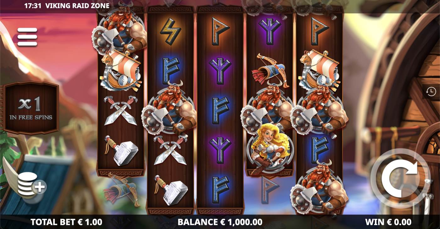 Viking Raid Zone: image of main menu