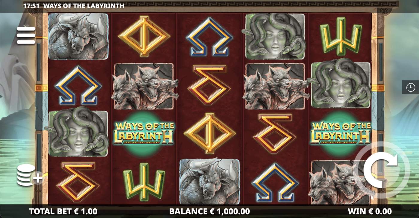 Ways of the Labyrinth: image of main menu