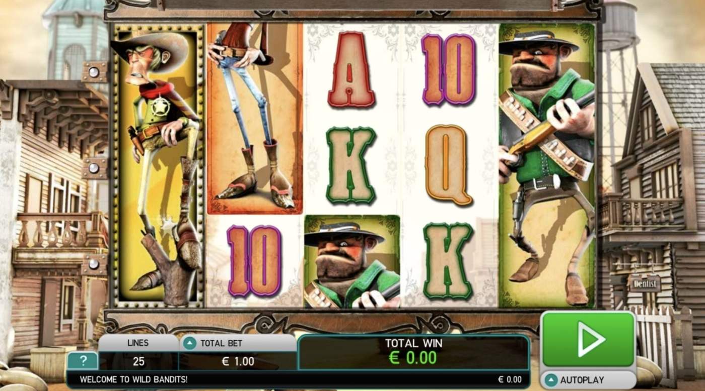 Wild Bandits: image of main menu