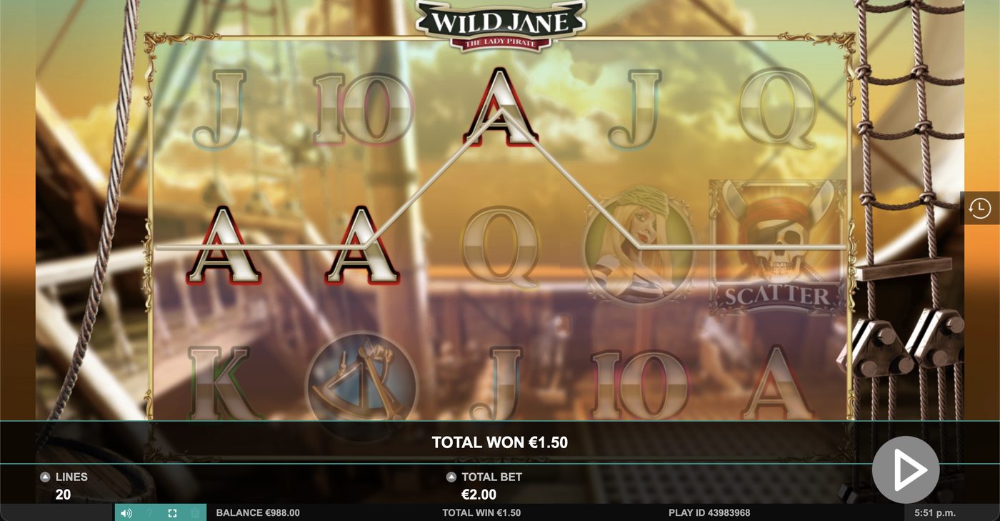 Wild Jane the Lady Pirate: image of winning