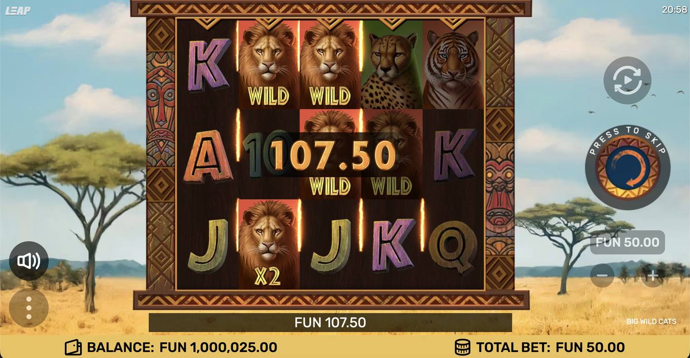 Big Wild Cats: image of winning