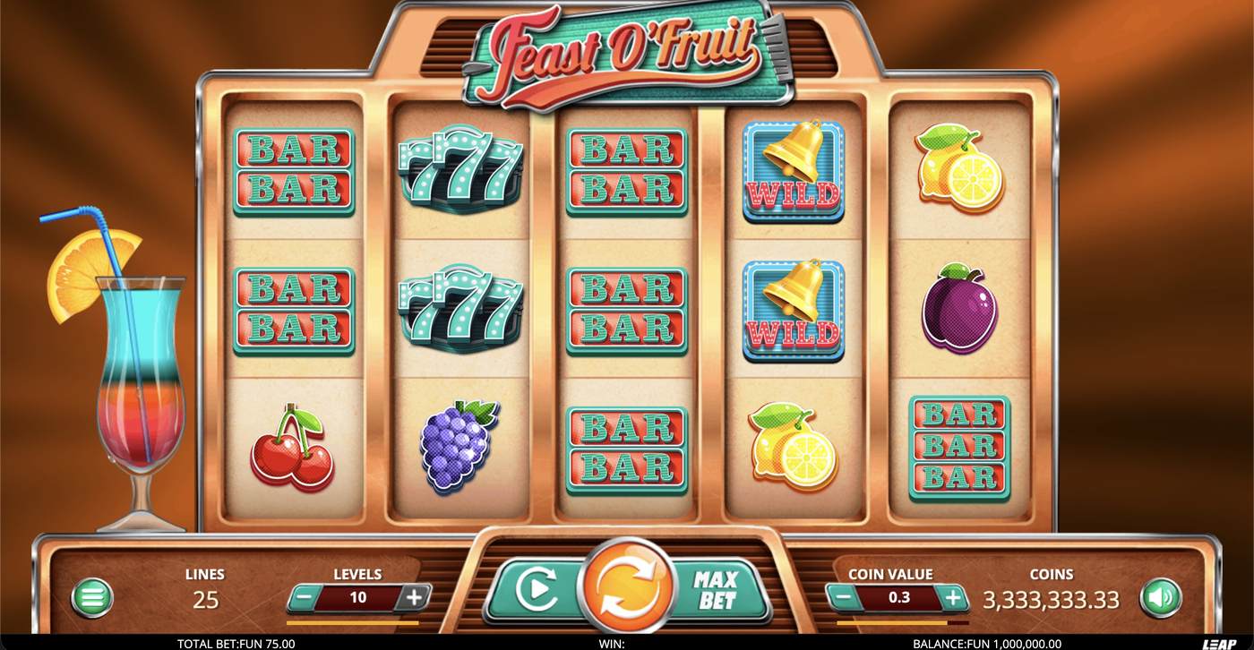 Feast O’Fruit: image of main menu
