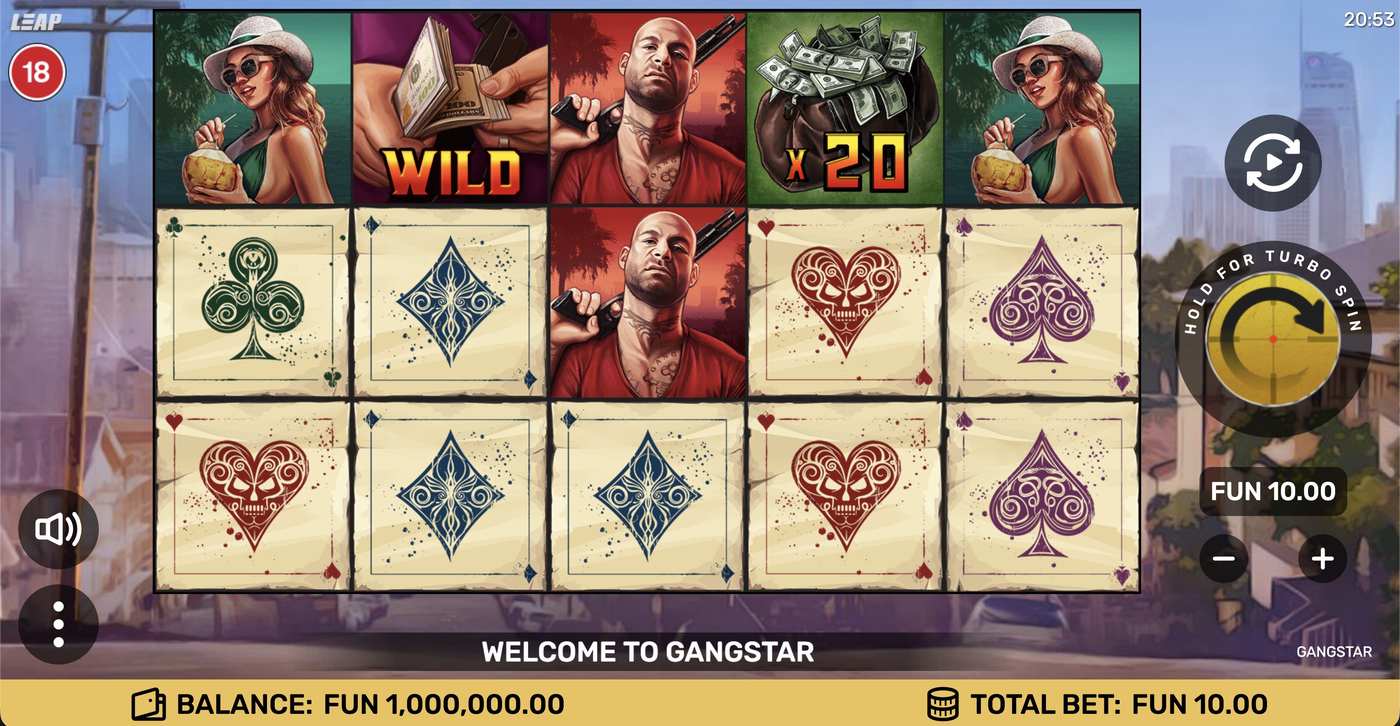 GangStar: image of main menu