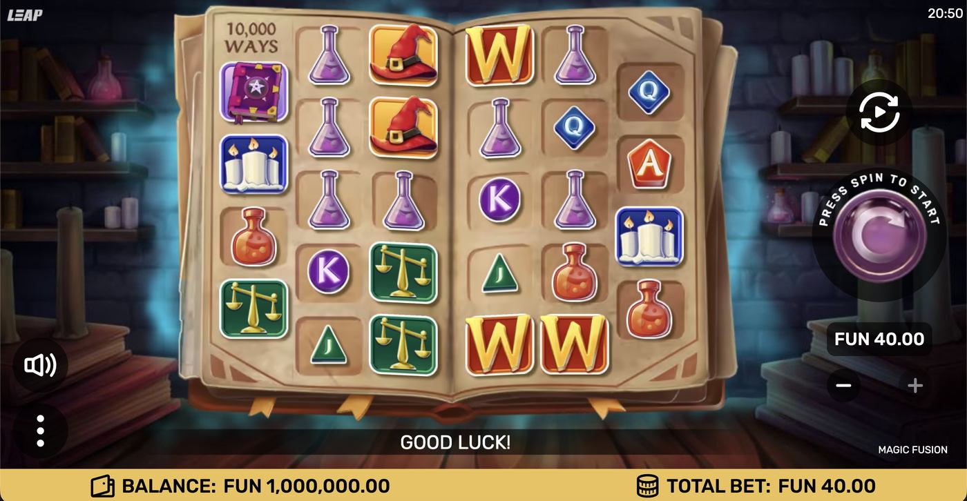Magic Fusion: image of main menu